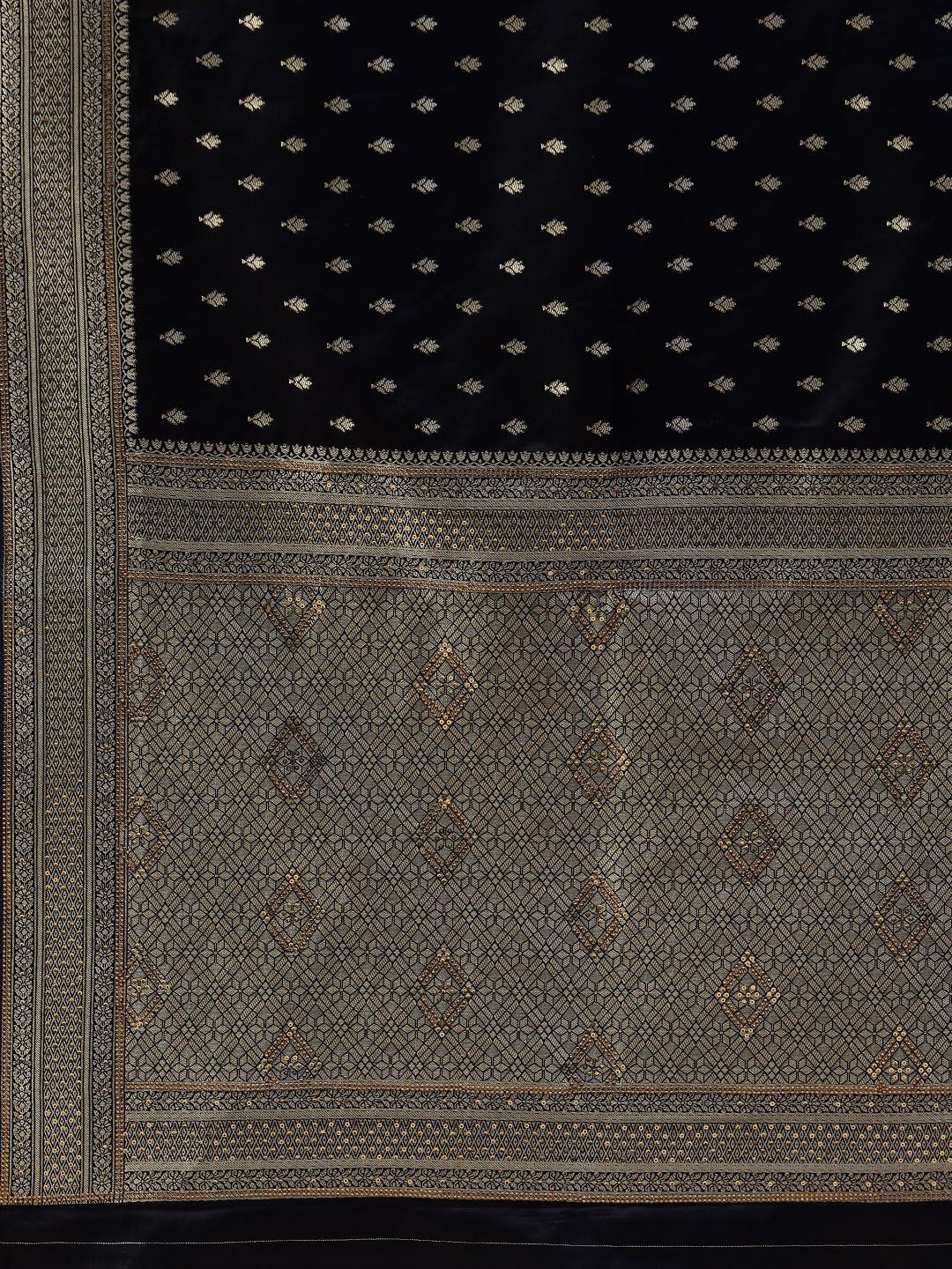 Swarovski Embroidered Satin Saree