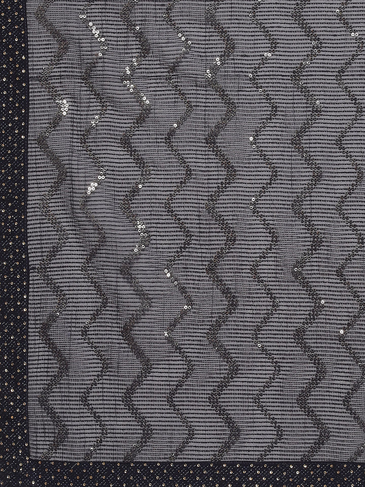 Sequin Embroidered Georgette Saree