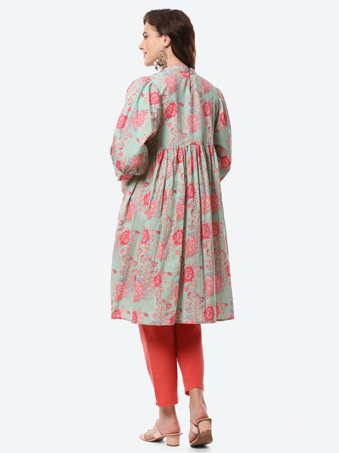 Floral Printed Cotton Kurti