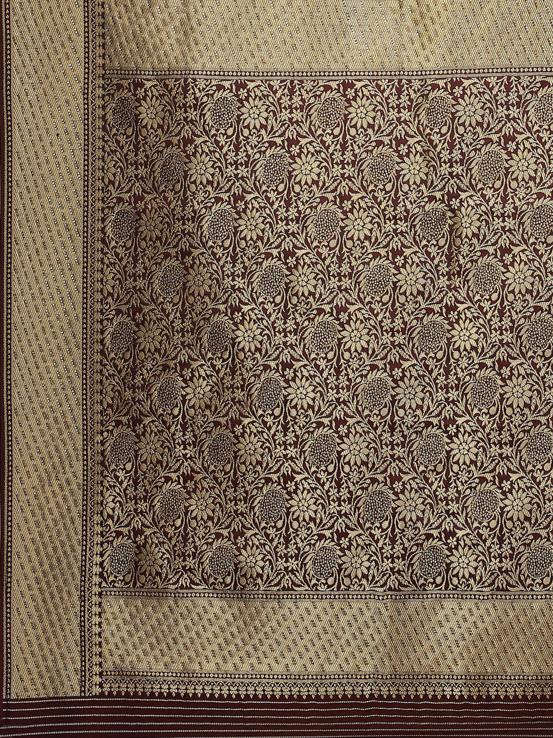 Floral Stone Jaal Banarasi Woven Saree