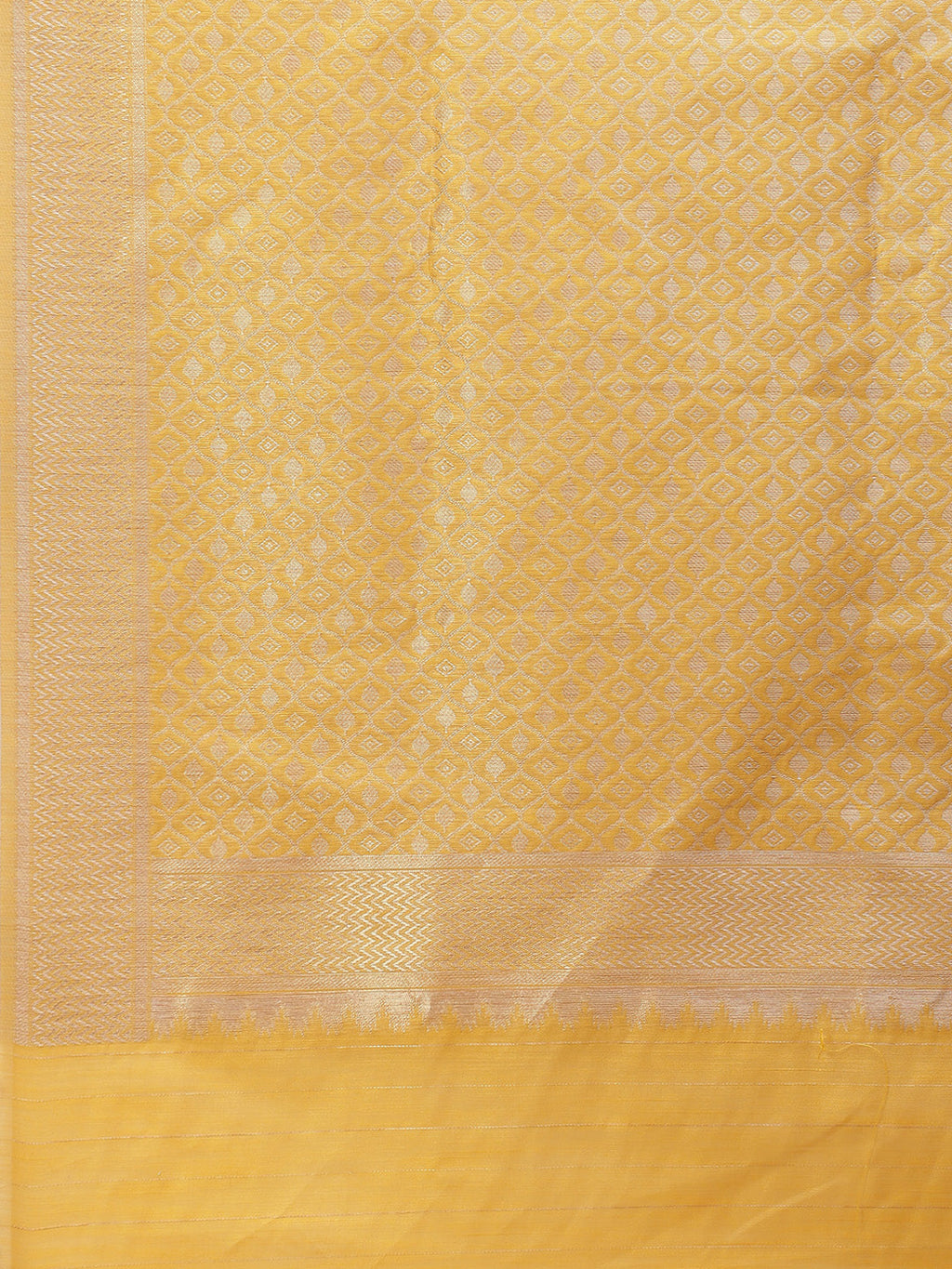 Zari Border Booti Cotton Woven Saree