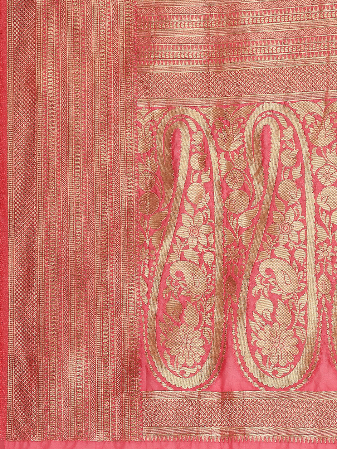 Zari Border Booti Handloom Woven Saree