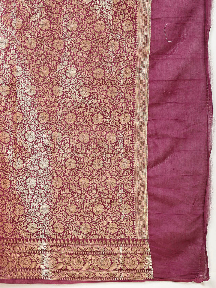 Zari Jaal Woven Cotton Saree