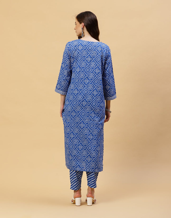 Printed Cotton Salwar Kameez Stitched Suit With Dupatta