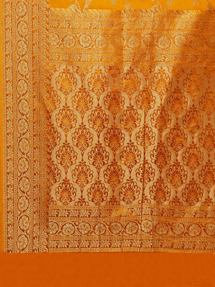 Floral Zari Jaal Handloom Woven Saree