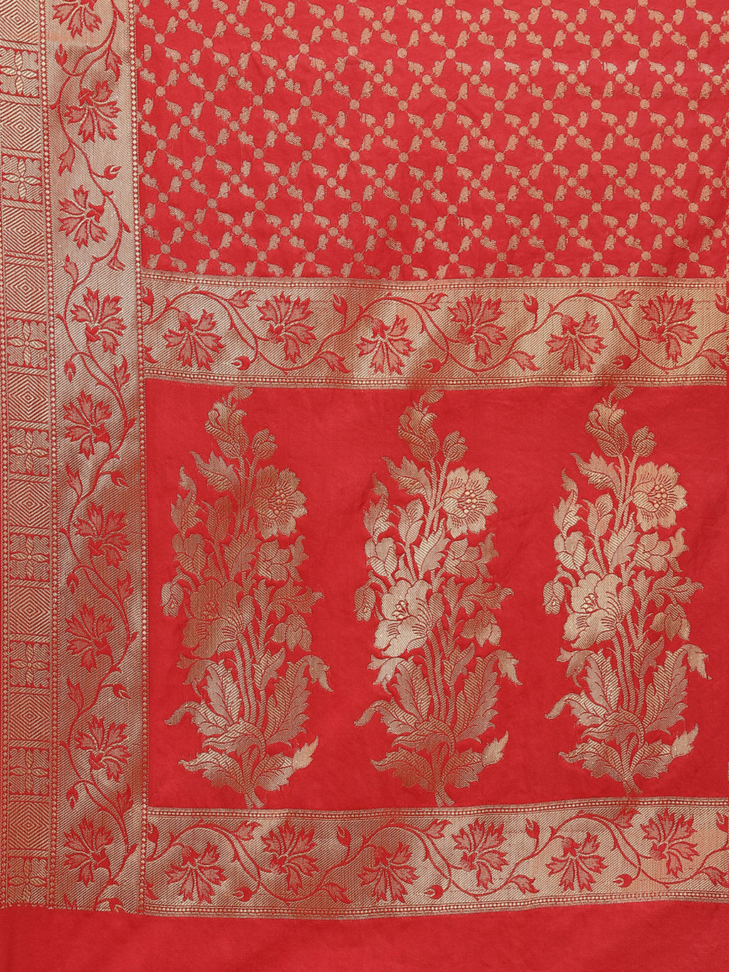 Zari Jaal Cotton Woven Saree