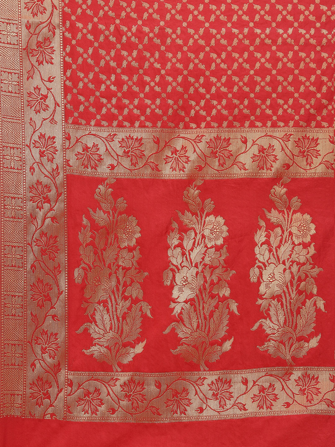 Zari Jaal Cotton Woven Saree