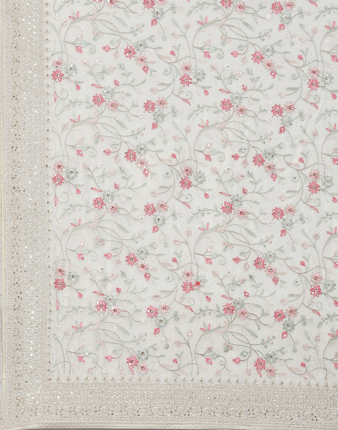 Banarasi Tissue Saree With Embroidery