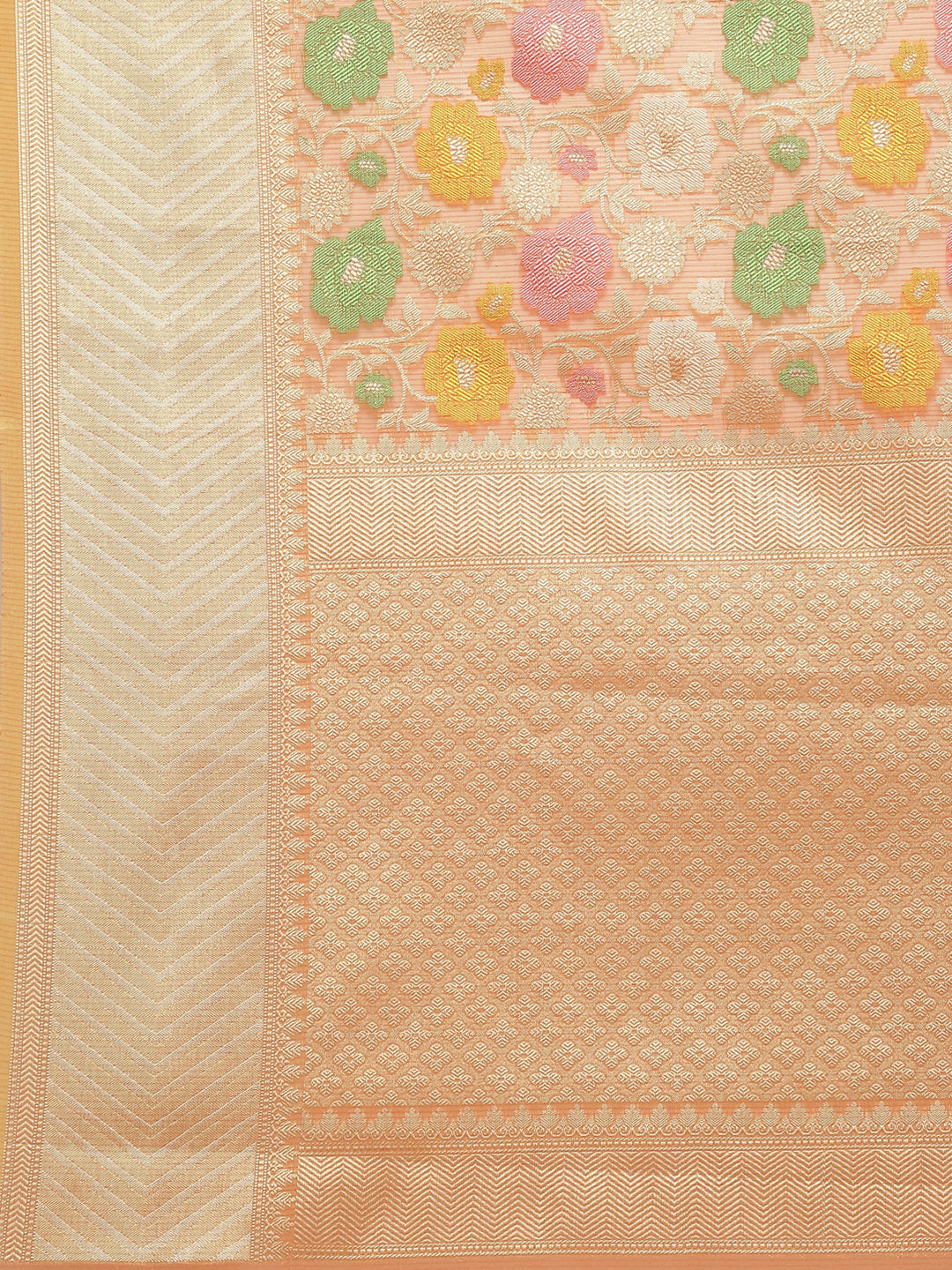 Zari Jaal Cotton Woven Saree