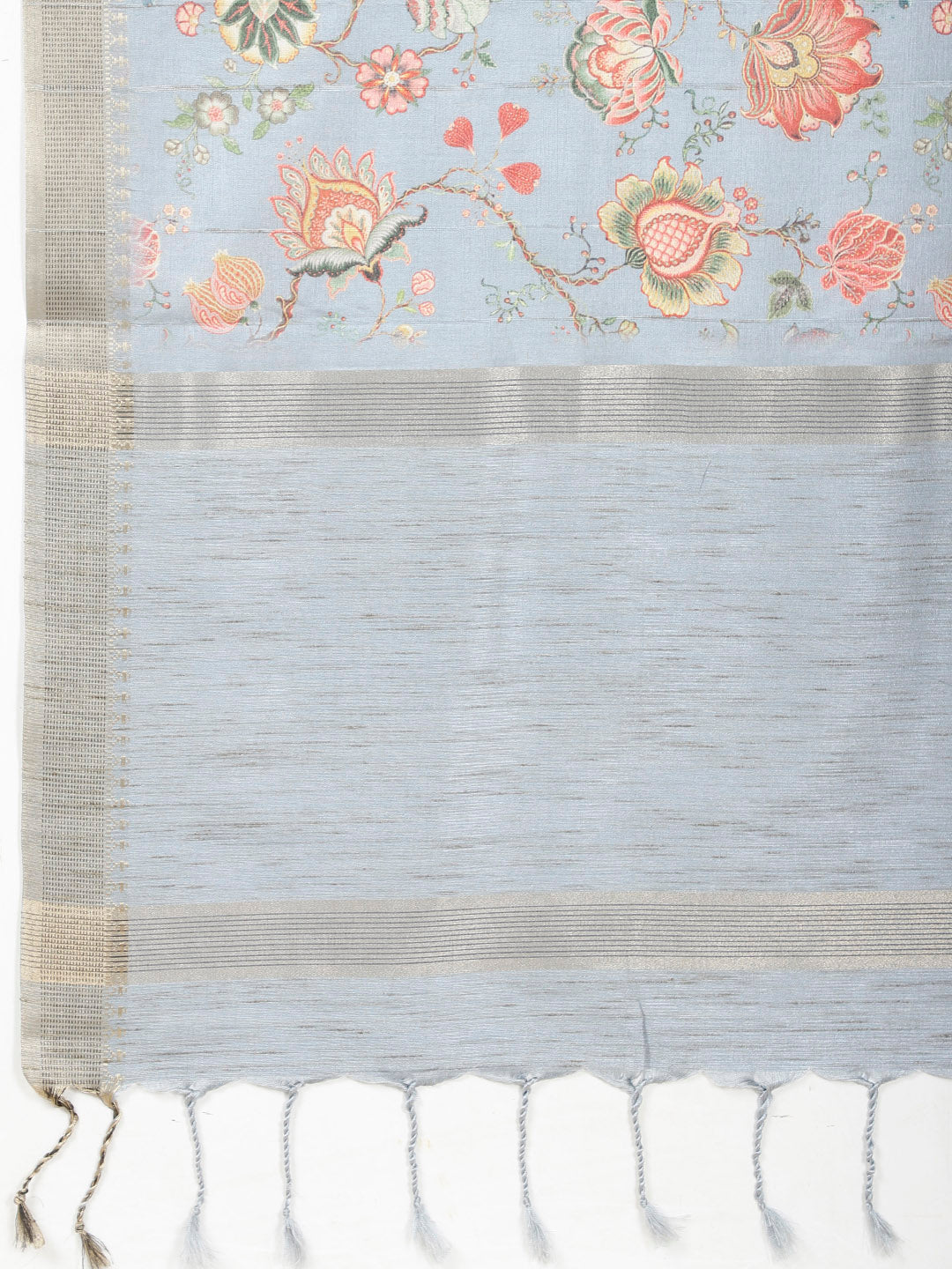 Digital Printed Tussar Saree