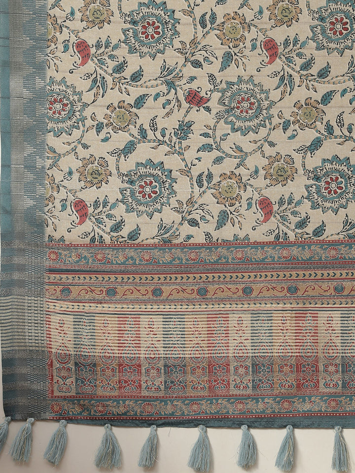 Digital Printed Handloom Saree