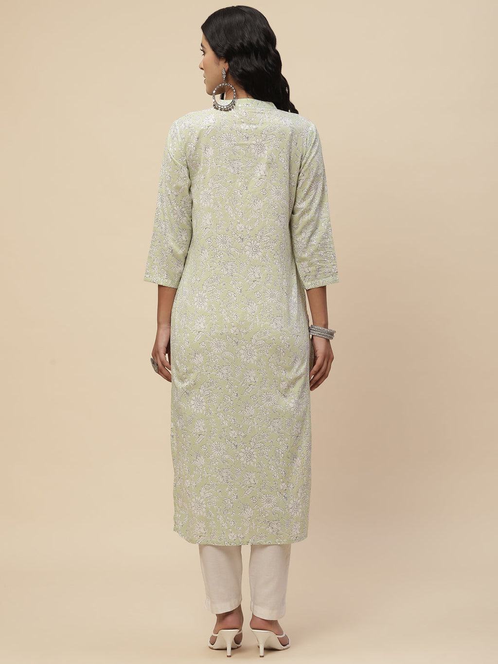 Floral Printed Cotton Kurta