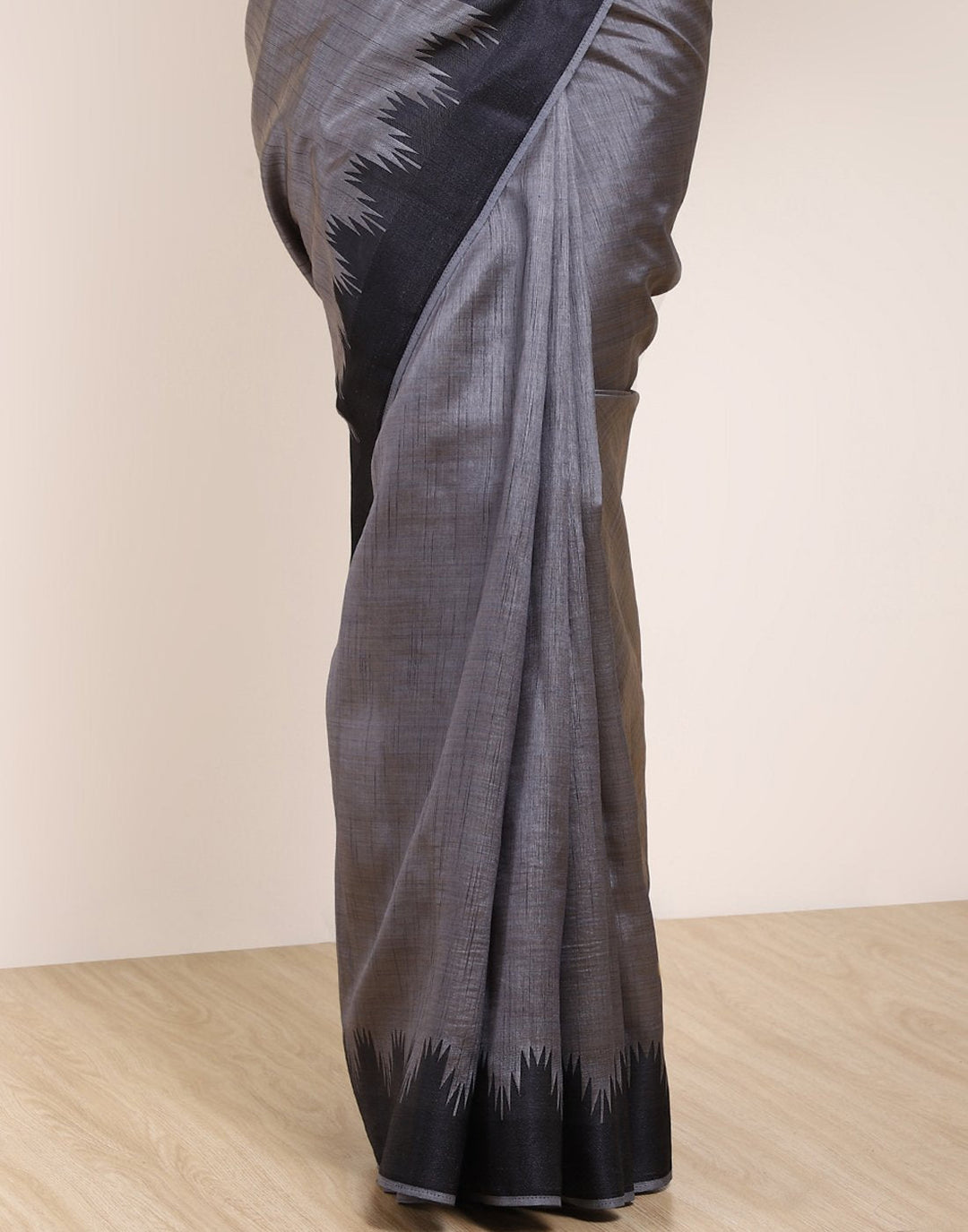 MBZ Meena Bazaar-Mustard Art Handloom Saree
