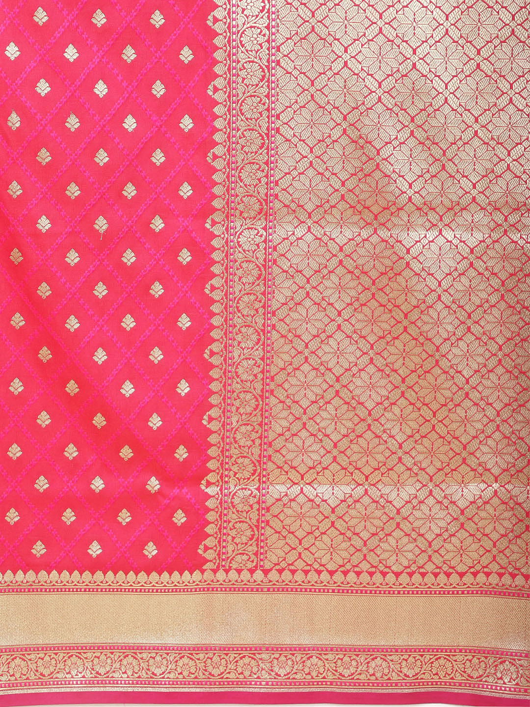 Zari Border Woven Banarsi Saree
