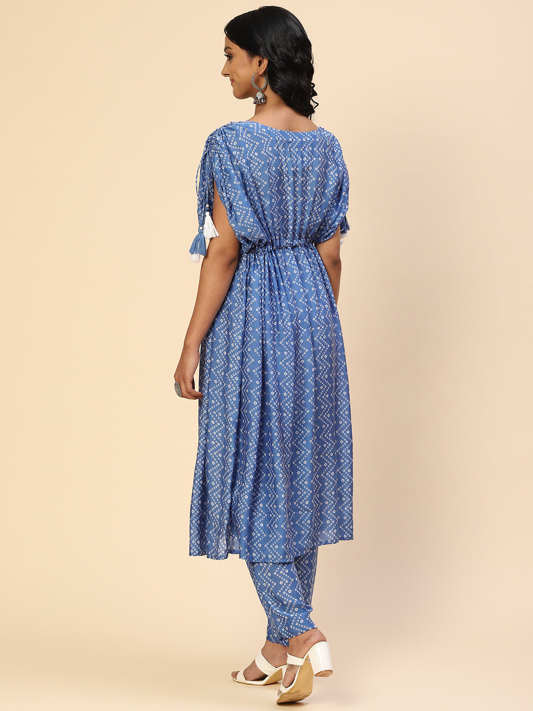 Zigzag Printed Muslin Kurta With Pants