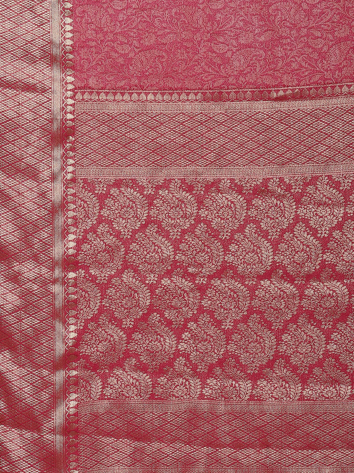 Brocade Woven Georgette Saree