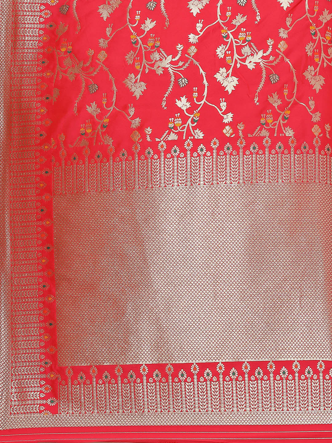 Zari Jaal Woven Art Silk Banarsi Saree