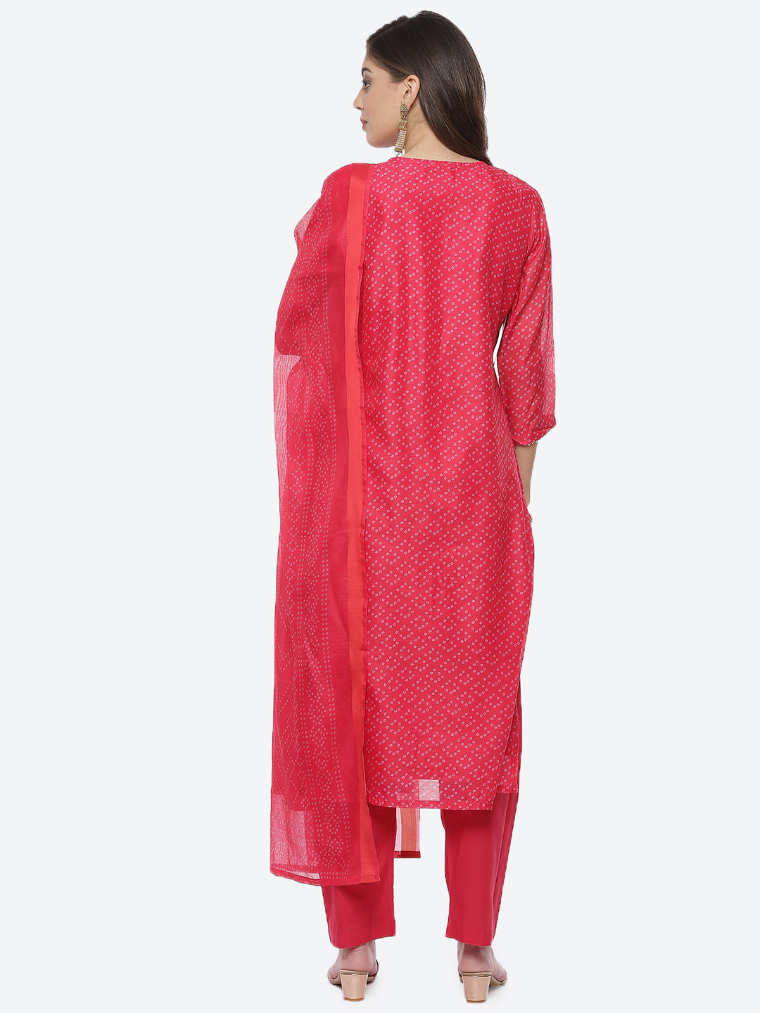 Printed Cotton Stitched Salwar Kameez With Printed Cotton Dupatta