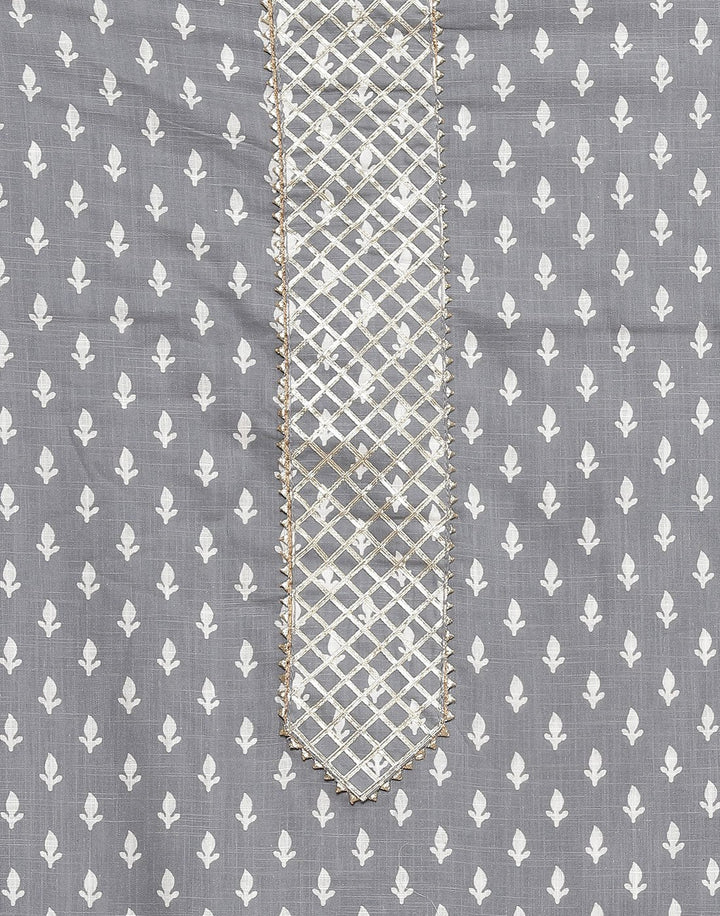 Printed Cotton Suit Piece With Dupatta