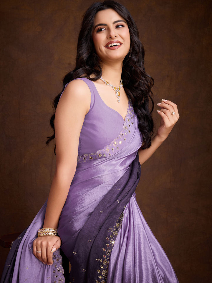 Stone Jaal Georgette Saree