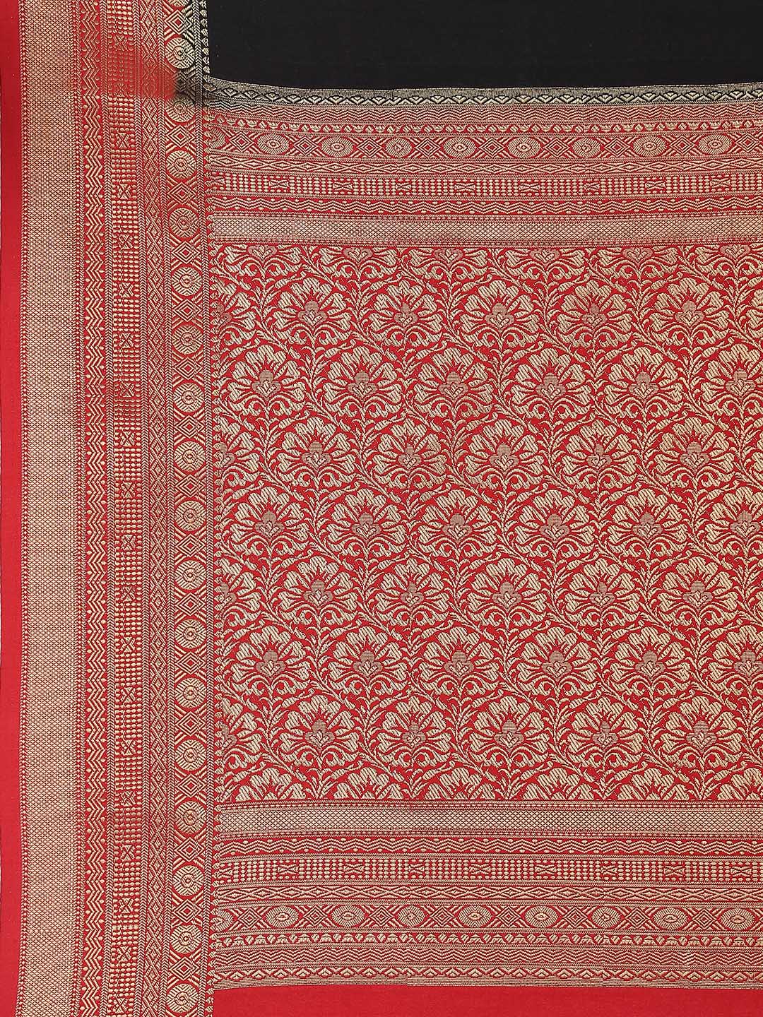 Zari Jaal Handloom Woven Saree