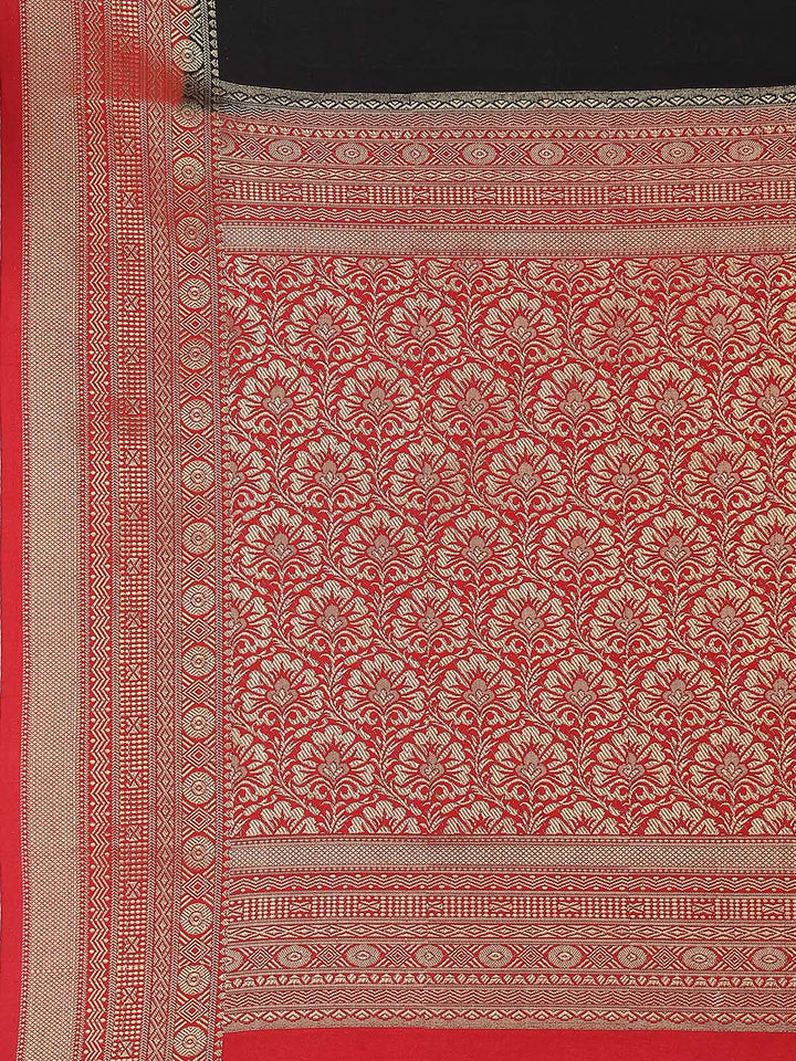 Zari Jaal Handloom Woven Saree