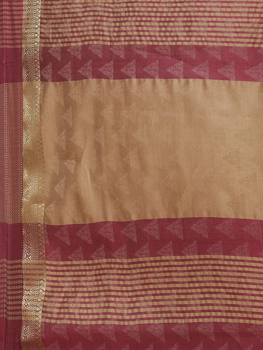 Plain Zari Border Handloom Woven Saree