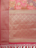 Floral Zari Jaal Cotton Woven Saree