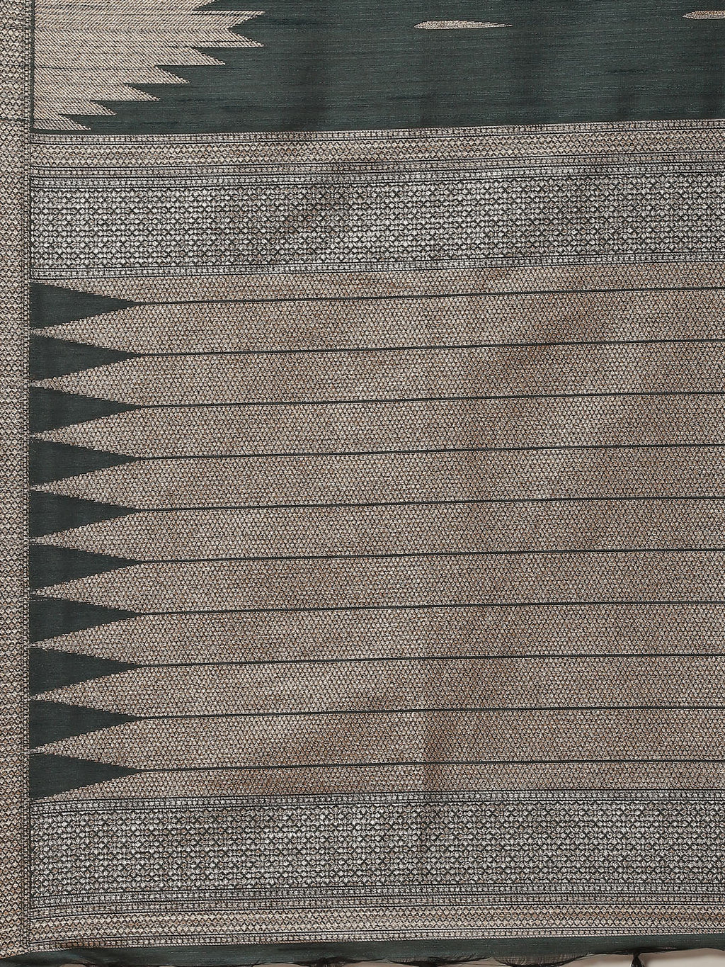 Zari Border Booti Tussar Woven Saree