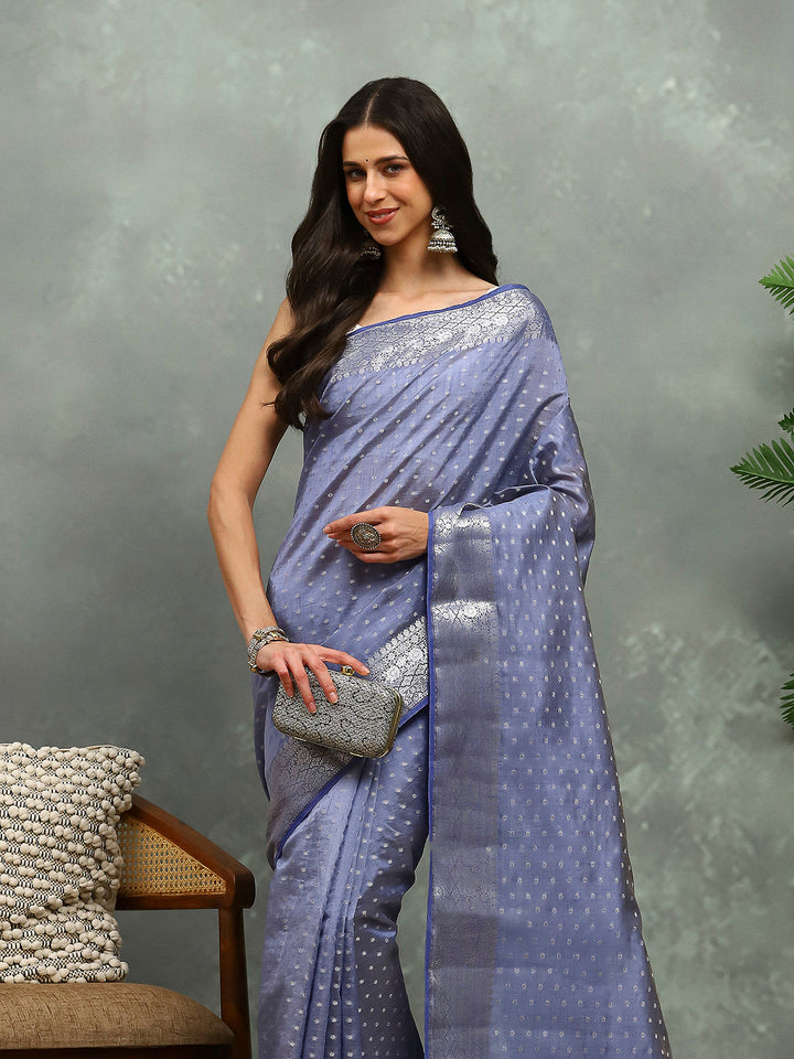 Woven Booti Art Silk Saree