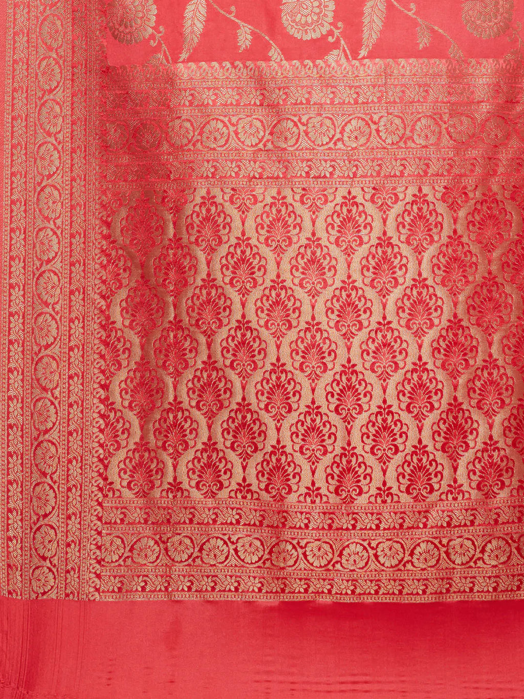 Floral Zari Jaal Handloom Woven Saree