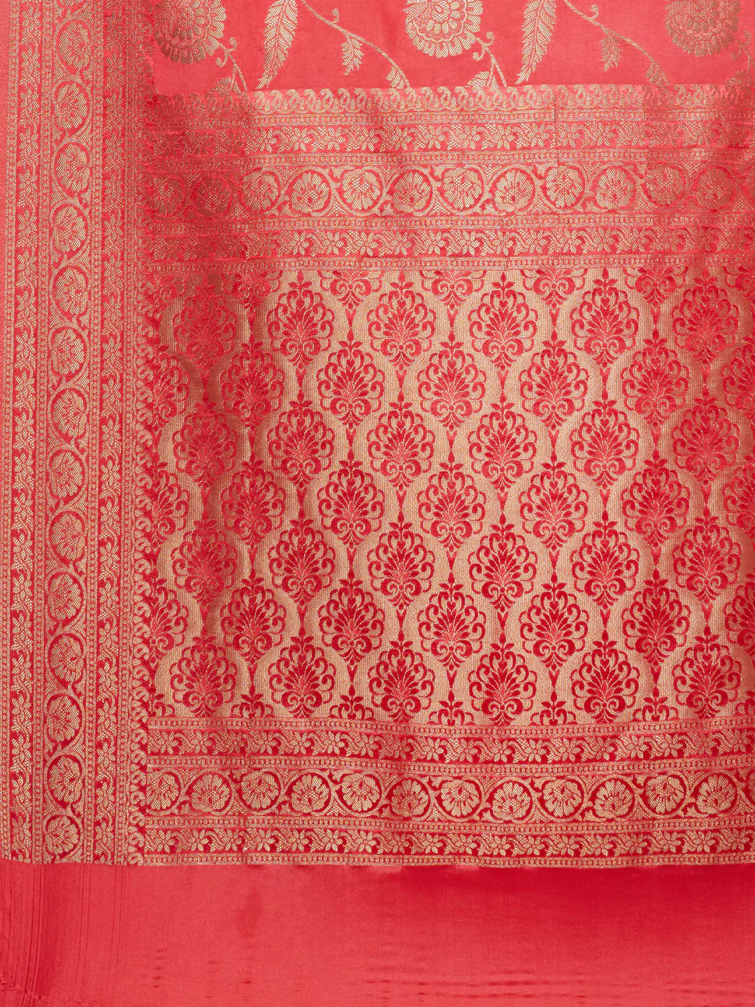 Floral Zari Jaal Handloom Woven Saree