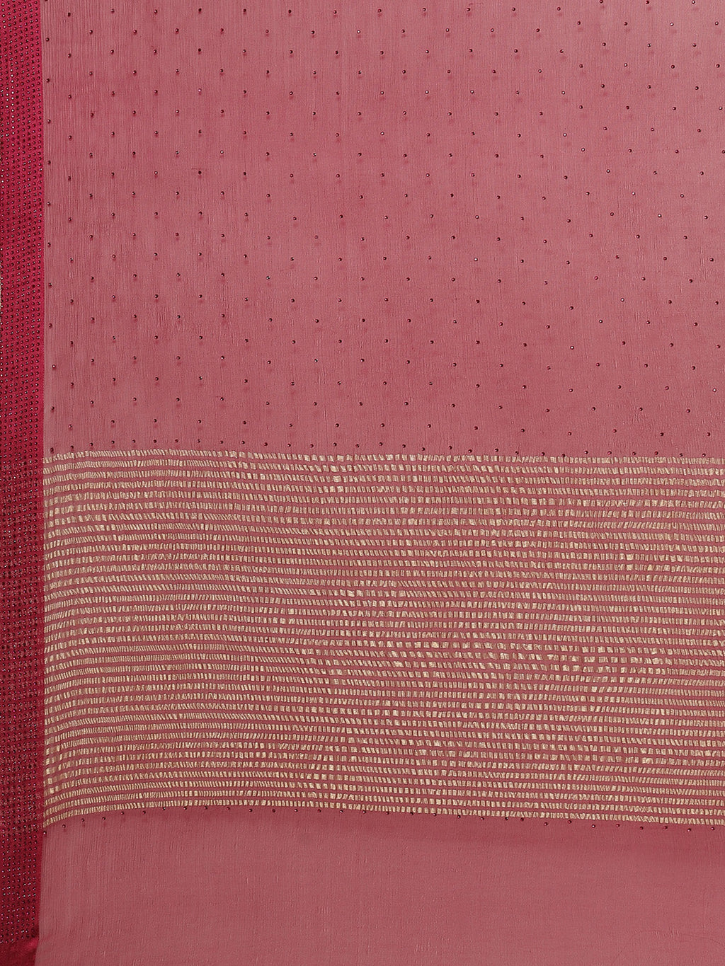 Piping Chiffon Plain Saree