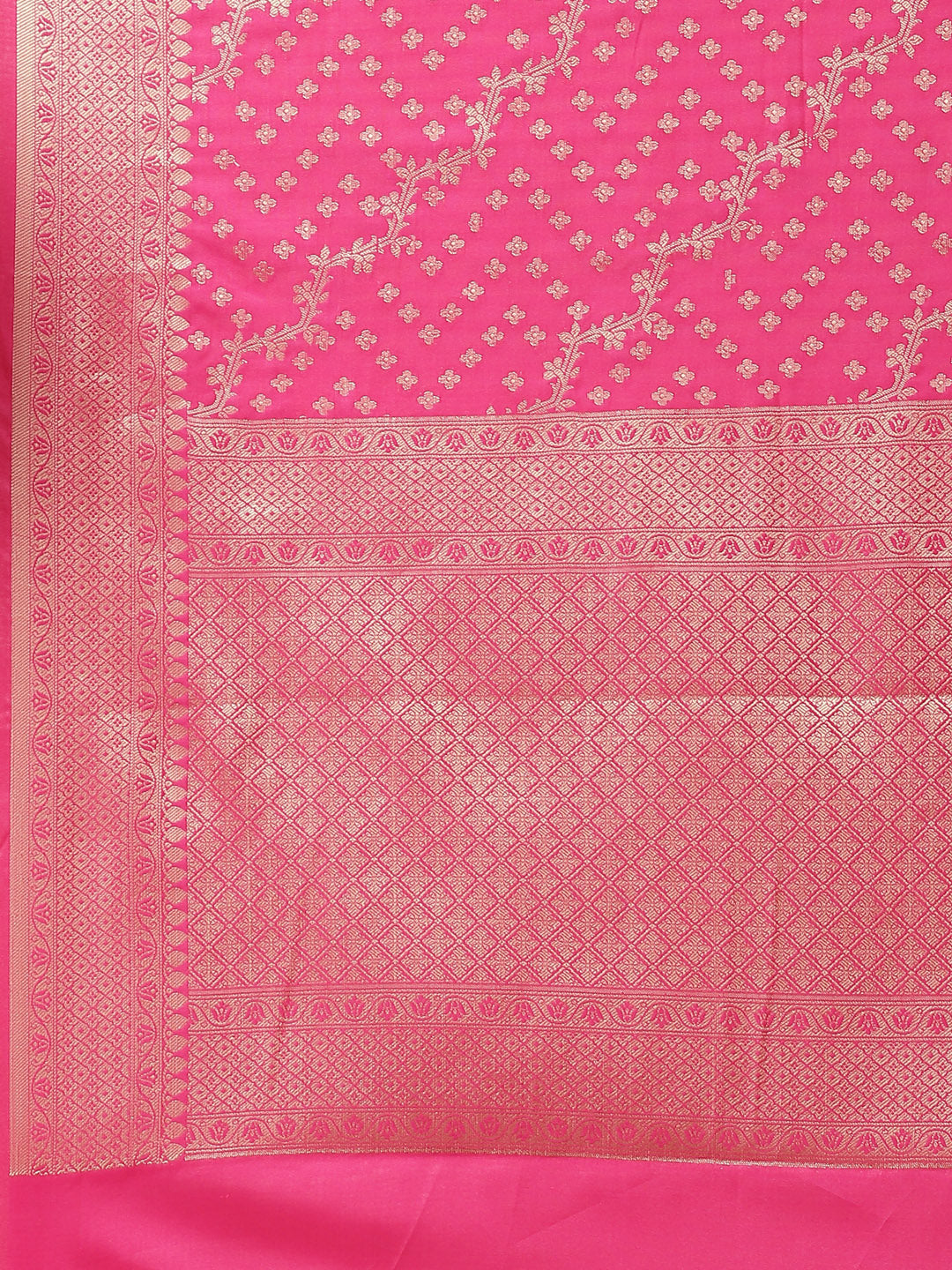 Cotton Saree with Zari Border Booti