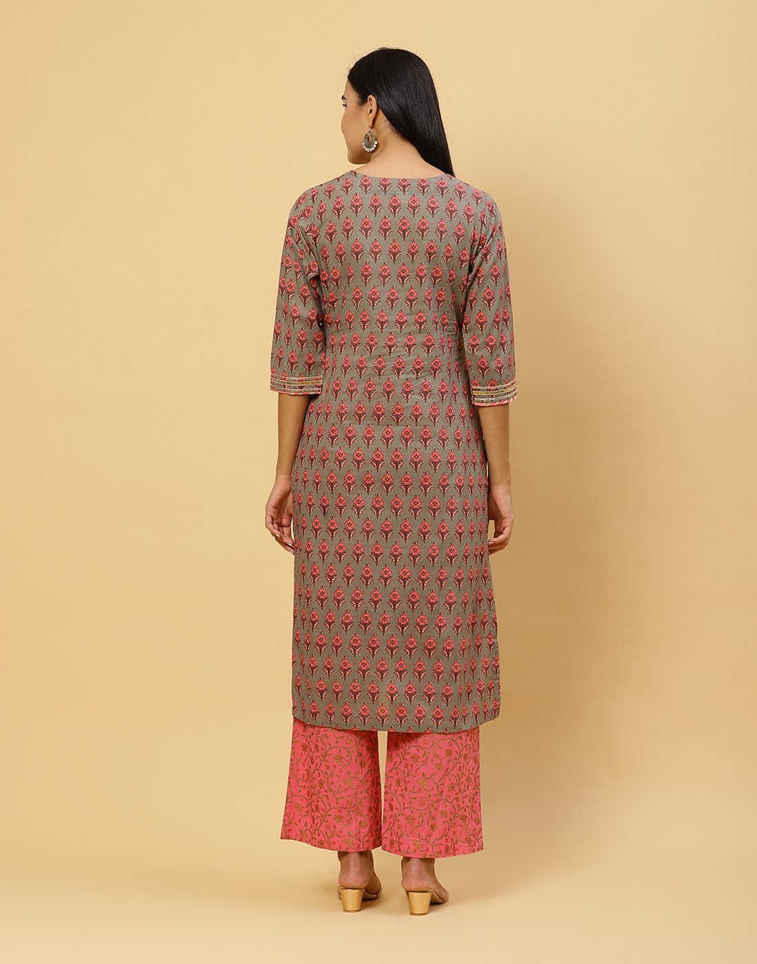 Printed Cotton Kurti with Pant