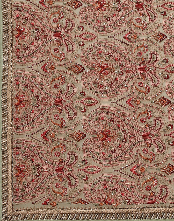 Pure Georgette  Saree with Kashmiri Work