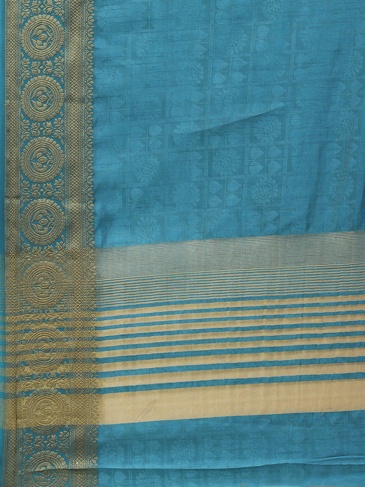 Plain Zari Border Art Handloom Woven Saree