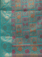 Floral Zari Jaal Handloom Woven Saree