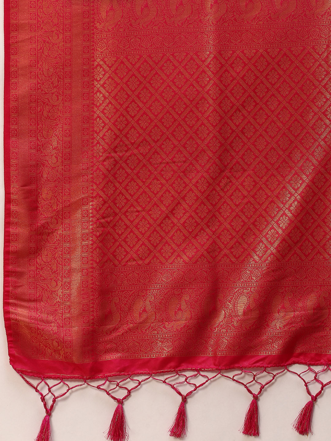 Zari Jaal Handloom Woven Saree