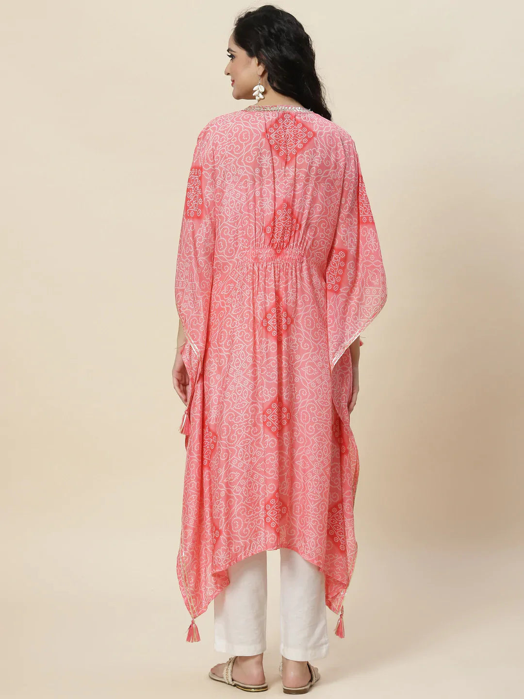 Printed Muslin Kaftan Kurta