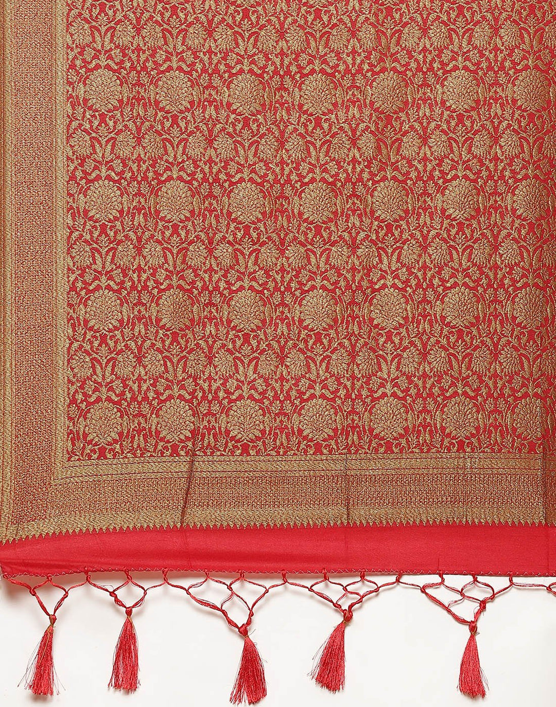 Woven Art Handloom Saree With Zari Booti Border