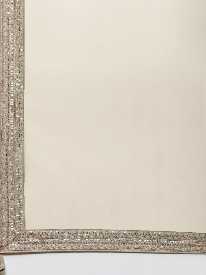 Sequin Embroidered Organza Saree