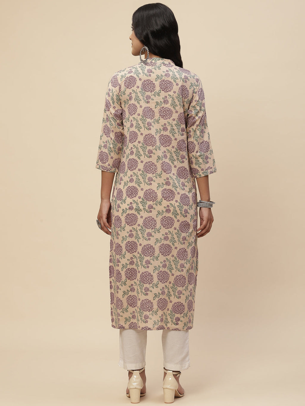 Floral Printed Cotton Kurta