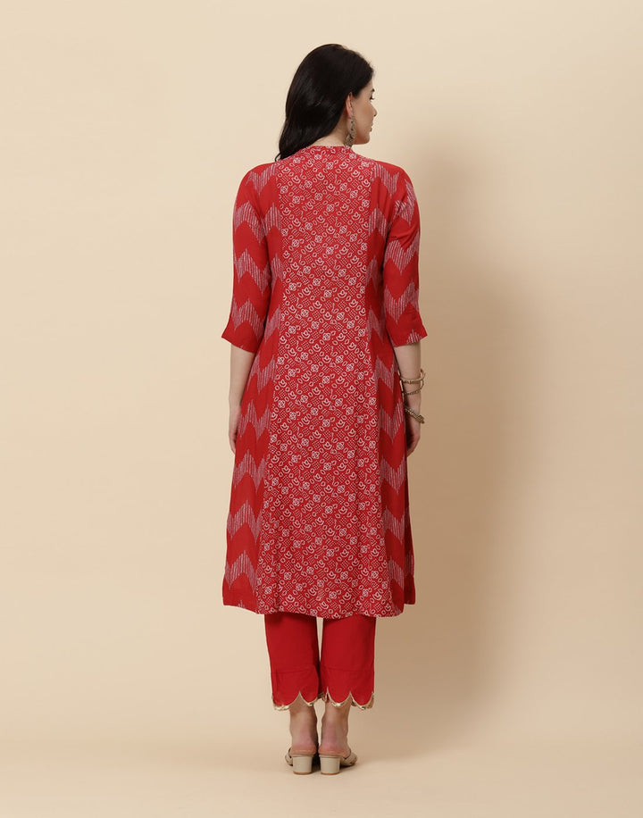 Printed Cotton Kurti With Pant