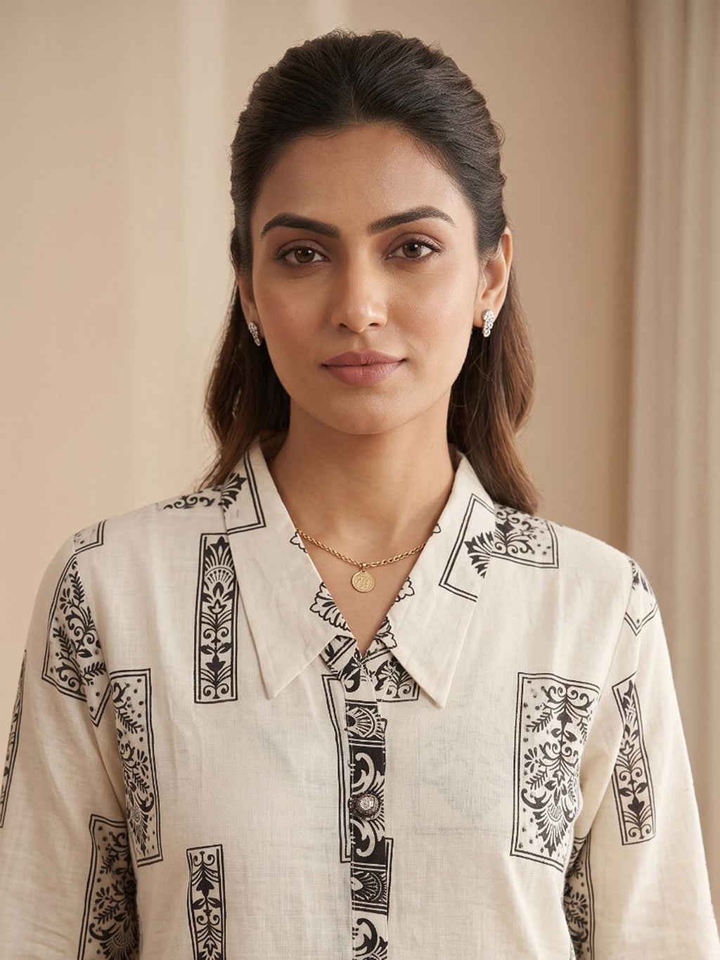 Embroidery Cotton Blend Kurta Set