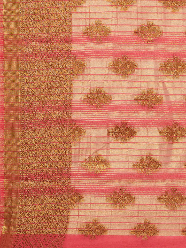 Zari Booti Handloom Woven Saree
