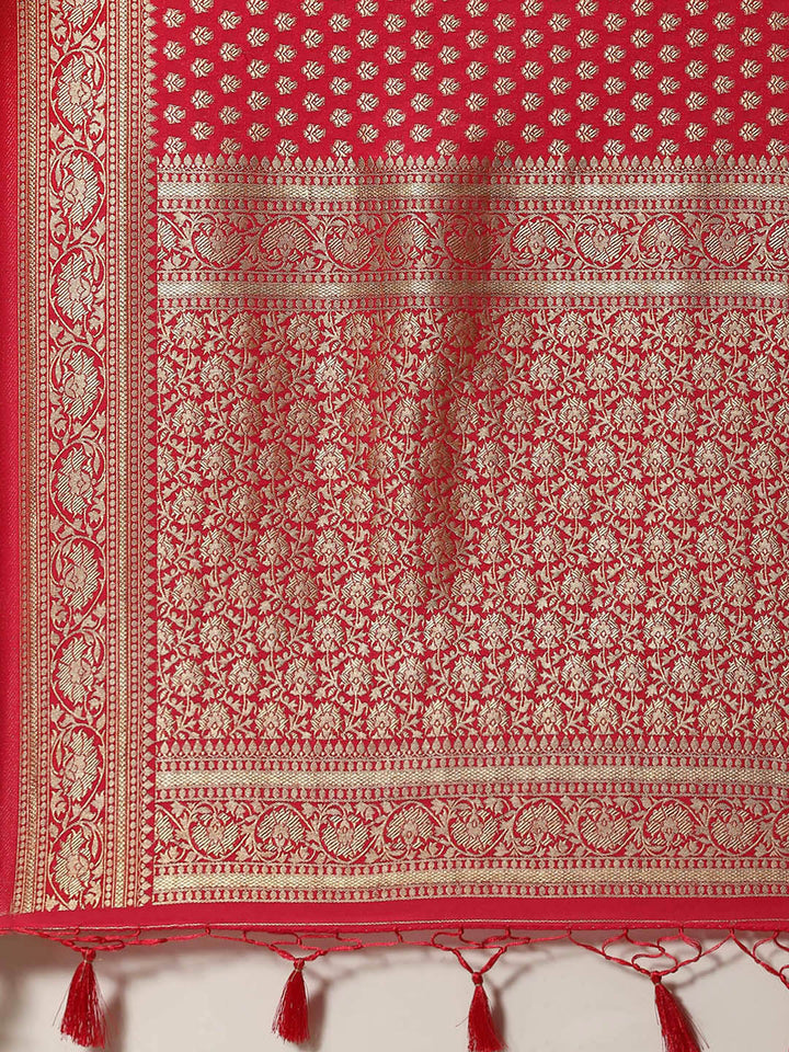 Zari Booti Handloom Woven Saree