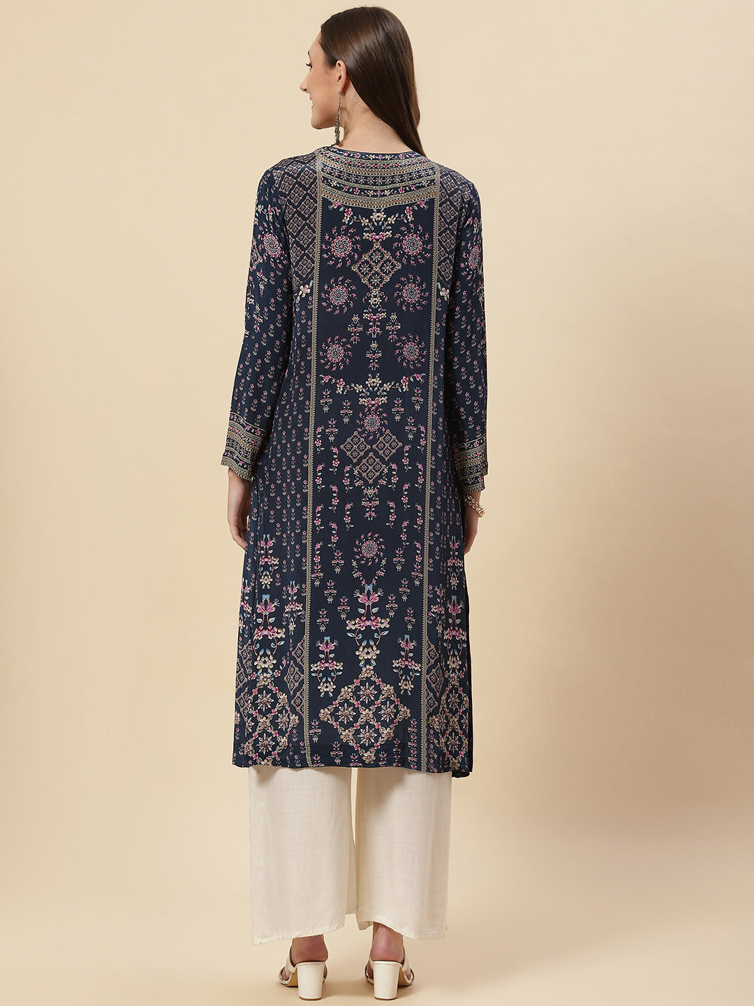 Printed Crepe Kurta