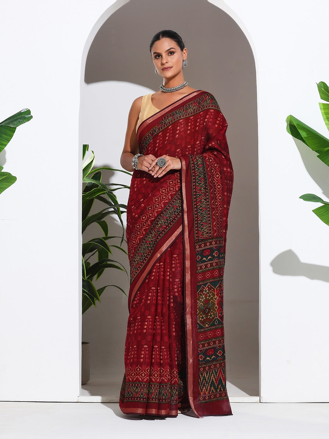 Digital Printed Art Silk Saree (Copy)