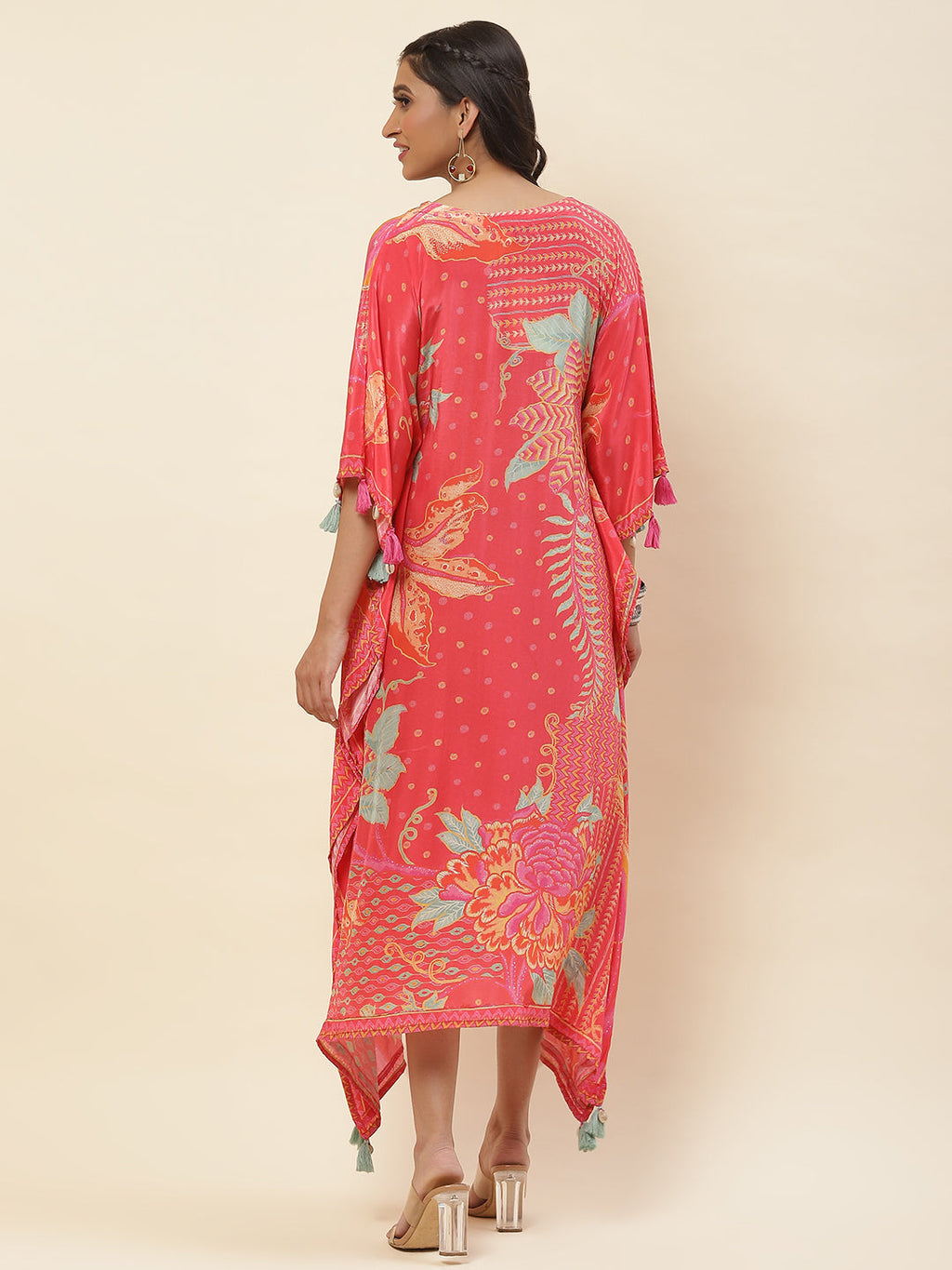 Floral Printed Crepe Kurta